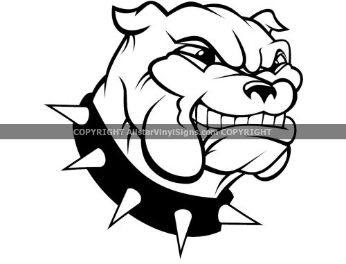 Bulldogs - Mascot Car Stickers - Vinyl Window Decals for Schools ...