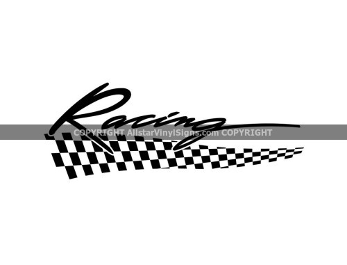 Racing Car Stickers - Vinyl Window Decals and Lettering