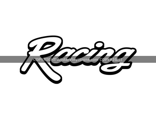 Racing Car Stickers - Vinyl Window Decals and Lettering