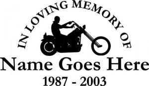 New “In Loving Memory of” car window decals – Vinyl Lettering & Wall ...